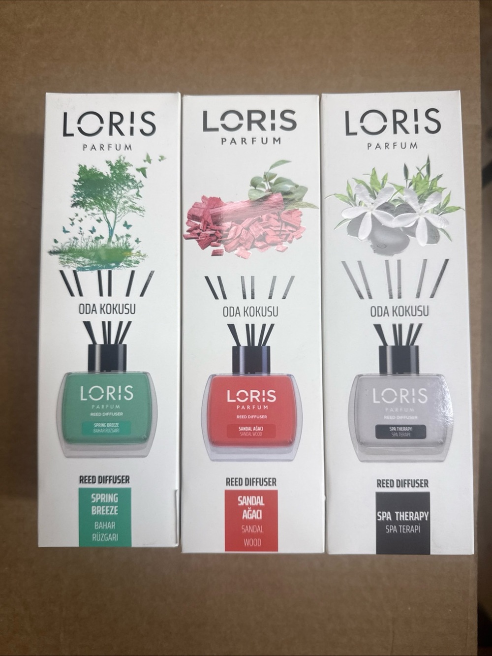 Loris Parfum Reed Diffuser 3-Piece Bundle Home Fragrance New in Box